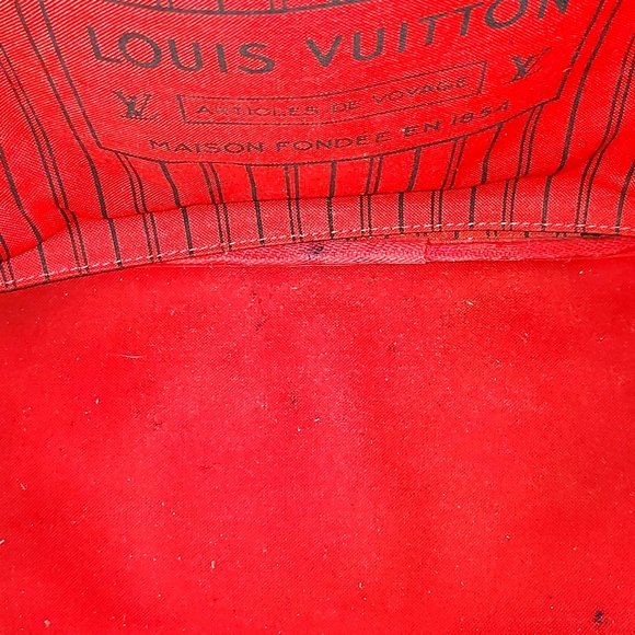 💯AUTHENTIC EUC Louis Vuitton Neverful MM Brown and Tan Checkered Bag - Picture 3 of 15